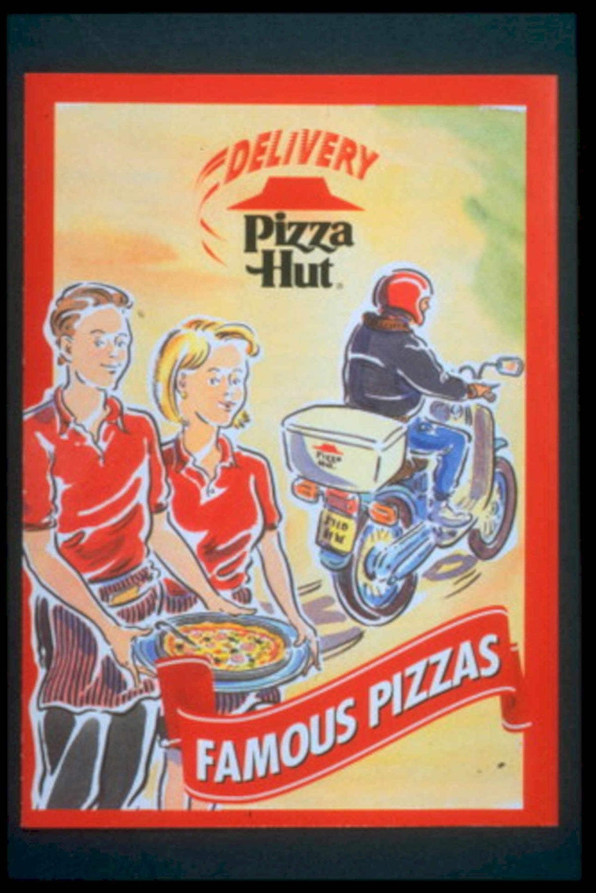 Pizza Hut Delivery 2 1990s Vintage Retro Advert