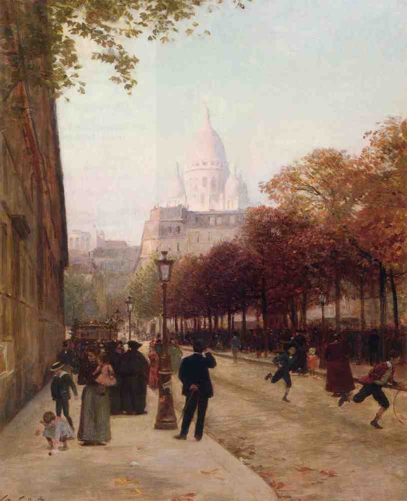 Place DAnvers Et Le Sacre Coeur Paris A4 Photo Print