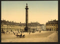 Place Vendome Paris Vintage A4 Photo Print