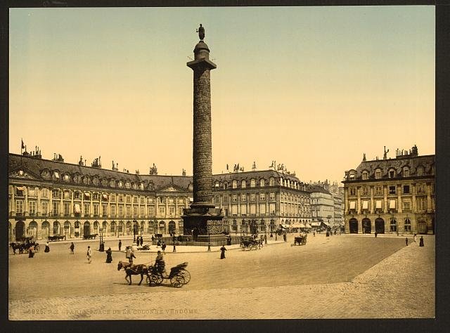 Place Vendome Paris Vintage A4 Photo Print