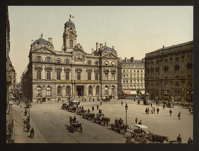 Place de Terreaux Lyons Vintage A4 Photo Print