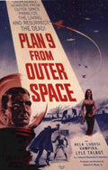 Plan 9 Outer 1950s Vintage Retro Advert Poster