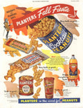 Planters Peanuts Fall 1950s Vintage Retro Advert Poster