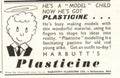 Plasticine Model Child 1930s Vintage Retro Advert Poster