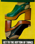 Platform Sandals Bottom 1970s Vintage Retro Advert