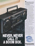 Platinum Stereo Boombox 1980s Vintage Retro Advert