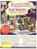 Play Bakery Oven 1950s Vintage Retro Advert Poster