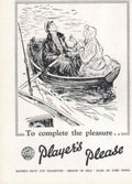 Player S Pleasure 1940s Vintage Retro Advert Poster