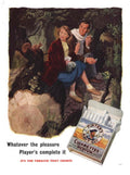 Players Navy Cigarettes 1950s Vintage Retro Advert Poster