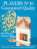 Players No 10 1970s Vintage Retro Advert