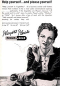 Players Please Woman 1930s Vintage Retro Advert Poster
