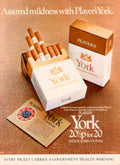 Players York Cigarettes 1970s Vintage Retro Advert