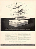 Playing Cards Recreation 1940s Vintage Retro Advert Poster
