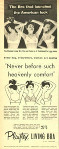 Playtex Bra 1930s 1950s Vintage Retro Advert Poster