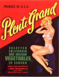 Plenti Vegetables Poster 1930s Vintage Retro Advert Poster