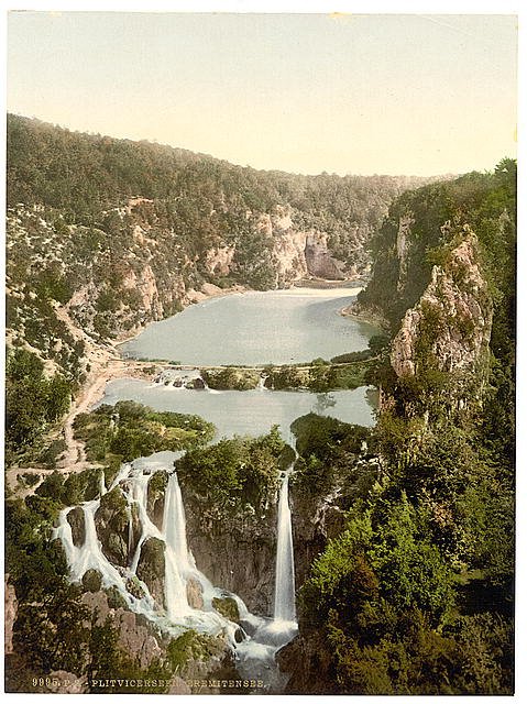 Pletvicerseen Ermitensee Croatia Vintage A4 Photo Print