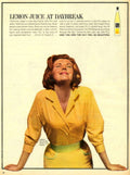 Plj Lemon Juice 1960s Vintage Retro Advert