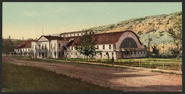 Plunge Bath Hot Springs SD Vintage A4 Photo Print