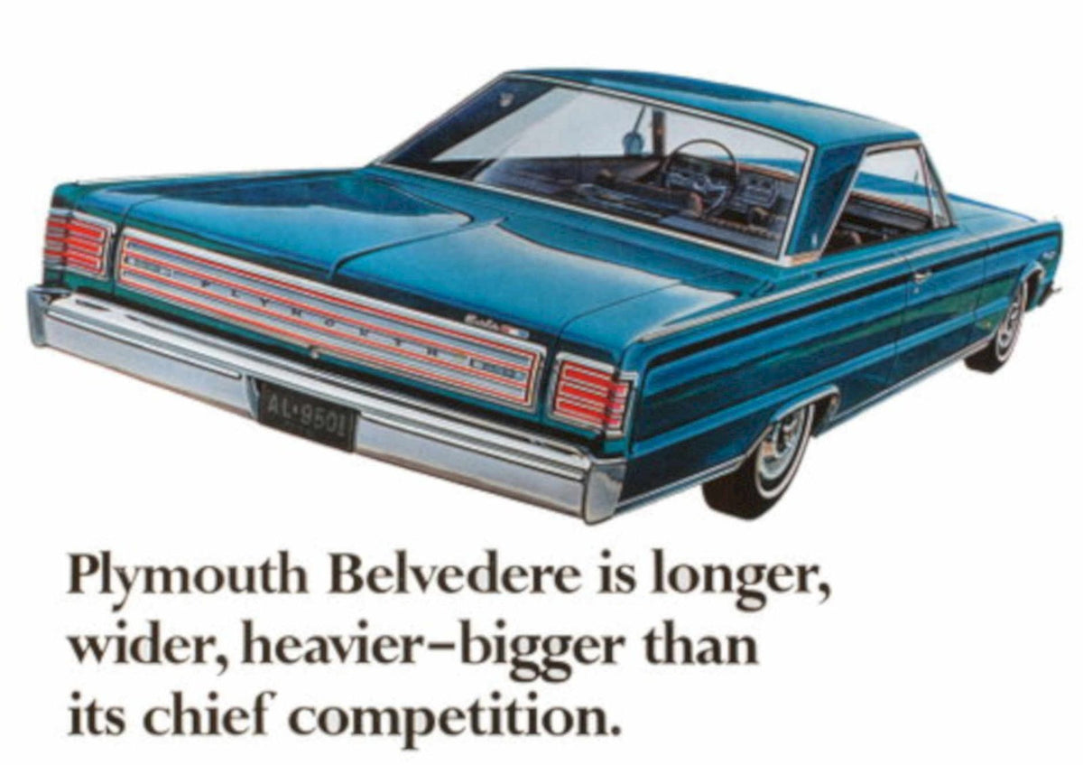 Plymouth Belvedere 1964 1960s Vintage Retro Advert