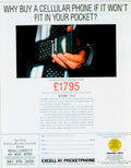 Pocketphone Cityscape Direct 1980s Vintage Retro Advert
