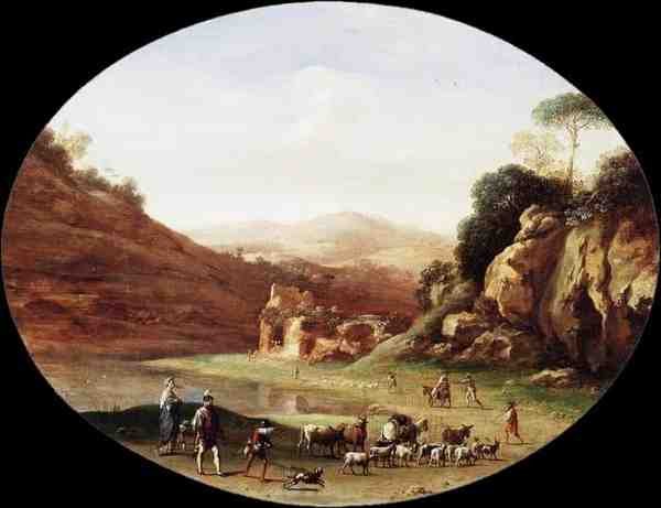 Poelenburgh Cornelis Van Valley A4 Photo Print