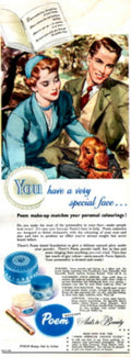 Poem Makeup Beauty 1950s Vintage Retro Advert Poster
