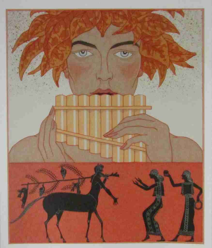 Poemes En Prose Pan Piper For Les Mythes George Barbier A4 Photo Print