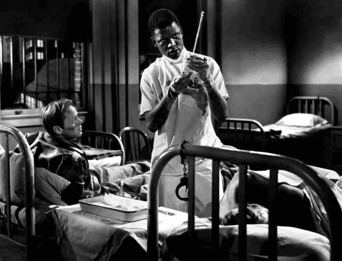 Poitier Sidney No Way Out z3 film star poster A4 Photo Print