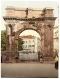 Pola Aurea Gate Istria Vintage A4 Photo Print