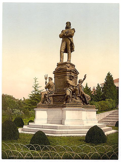 Pola Tegetthoff Monument Istria Vintage A4 Photo Print
