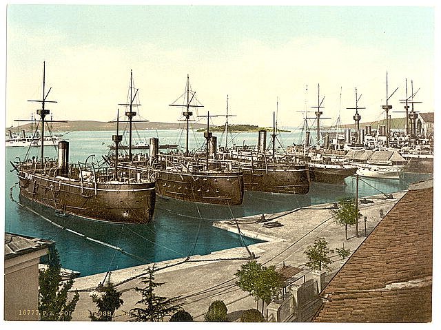 Pola the Navy Yard Istria Vintage A4 Photo Print
