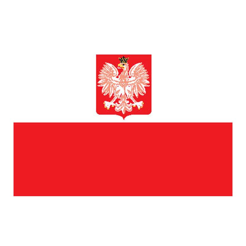 Poland Flag N1358 A4 Photo Print