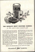 Polaroid Christmas 1960s 1950s Vintage Retro Advert Poster
