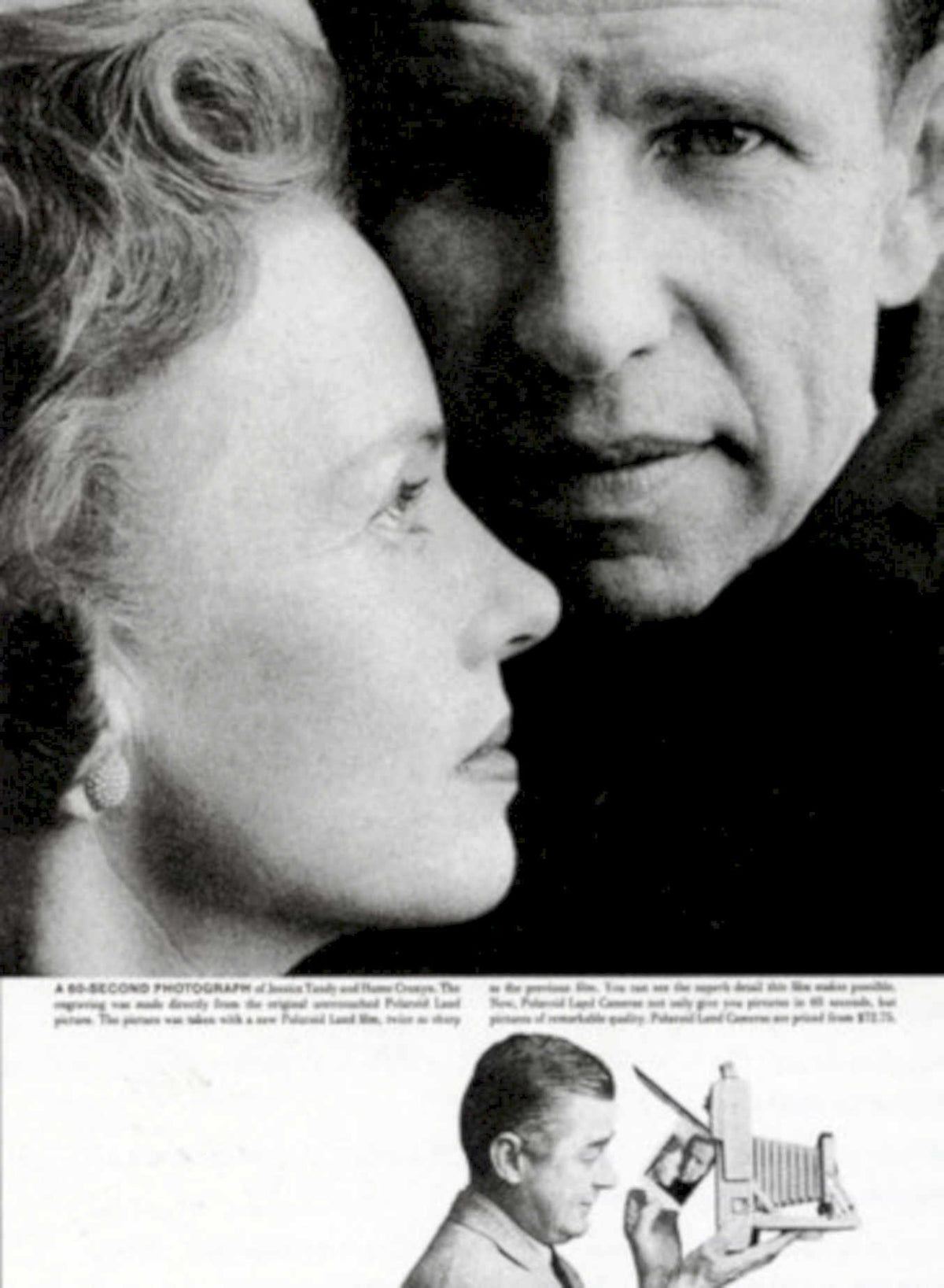 Polaroid Couple Jamesdean 1960s Vintage Retro Advert