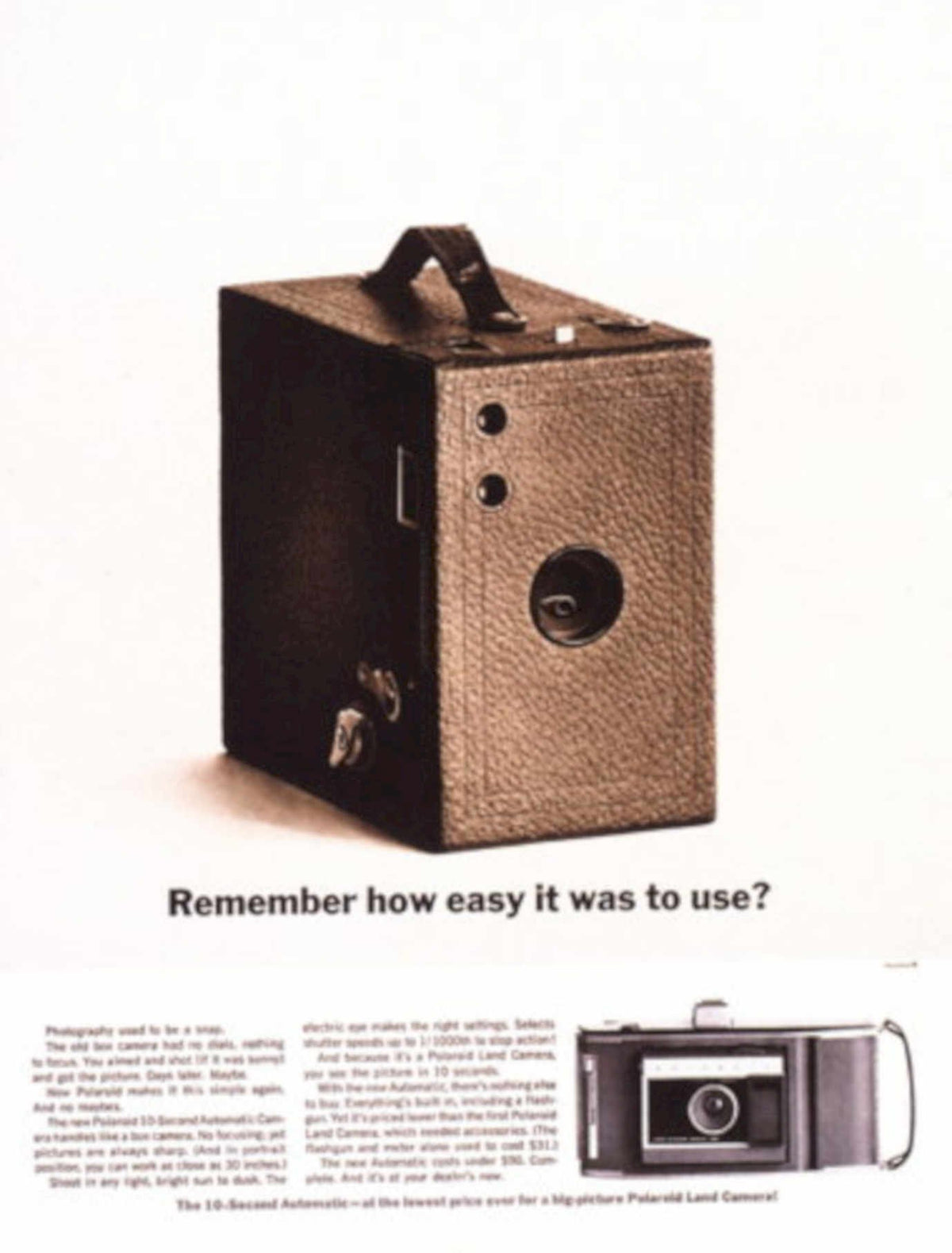 Polaroid Land Camera 1960s Vintage Retro Advert