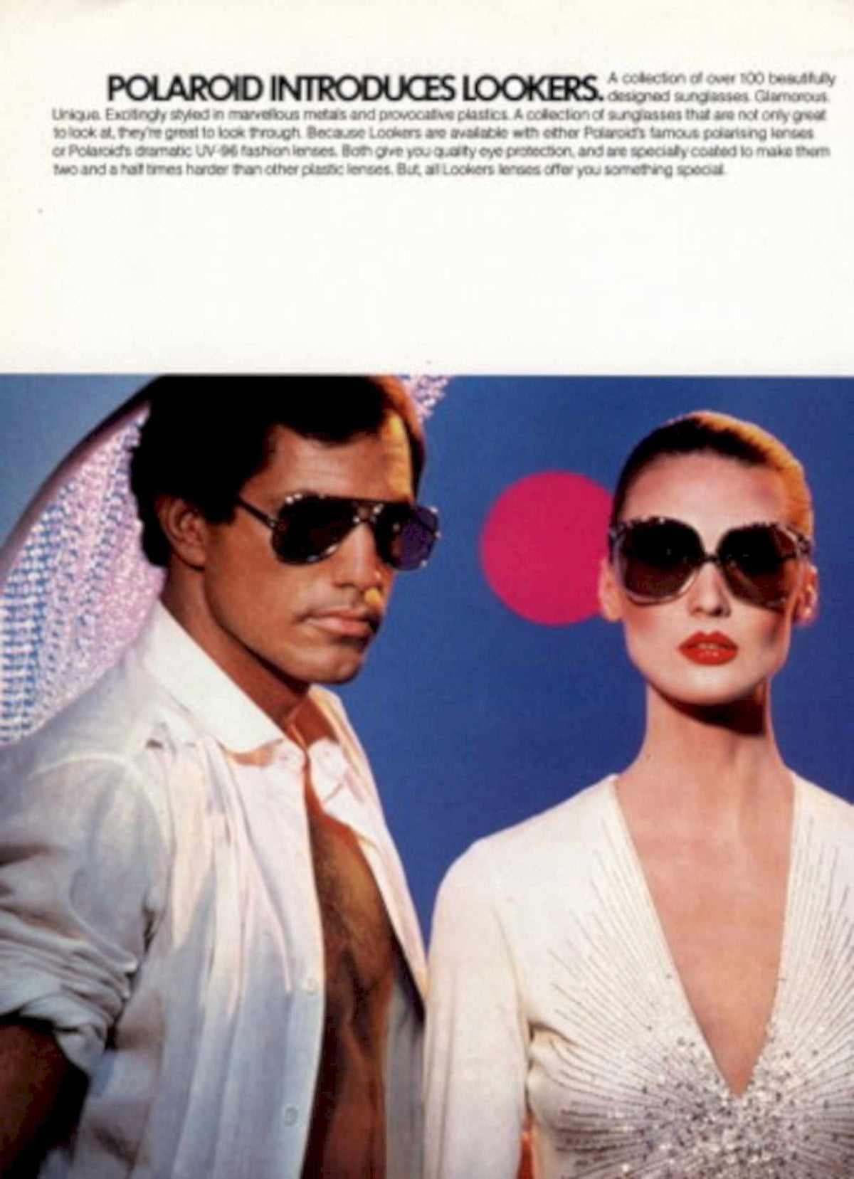 Polaroid Lookers Sunglasses 1980s Vintage Retro Advert