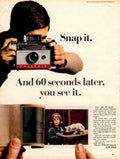 Polaroid Snapshot Lamb 1960s Vintage Retro Advert