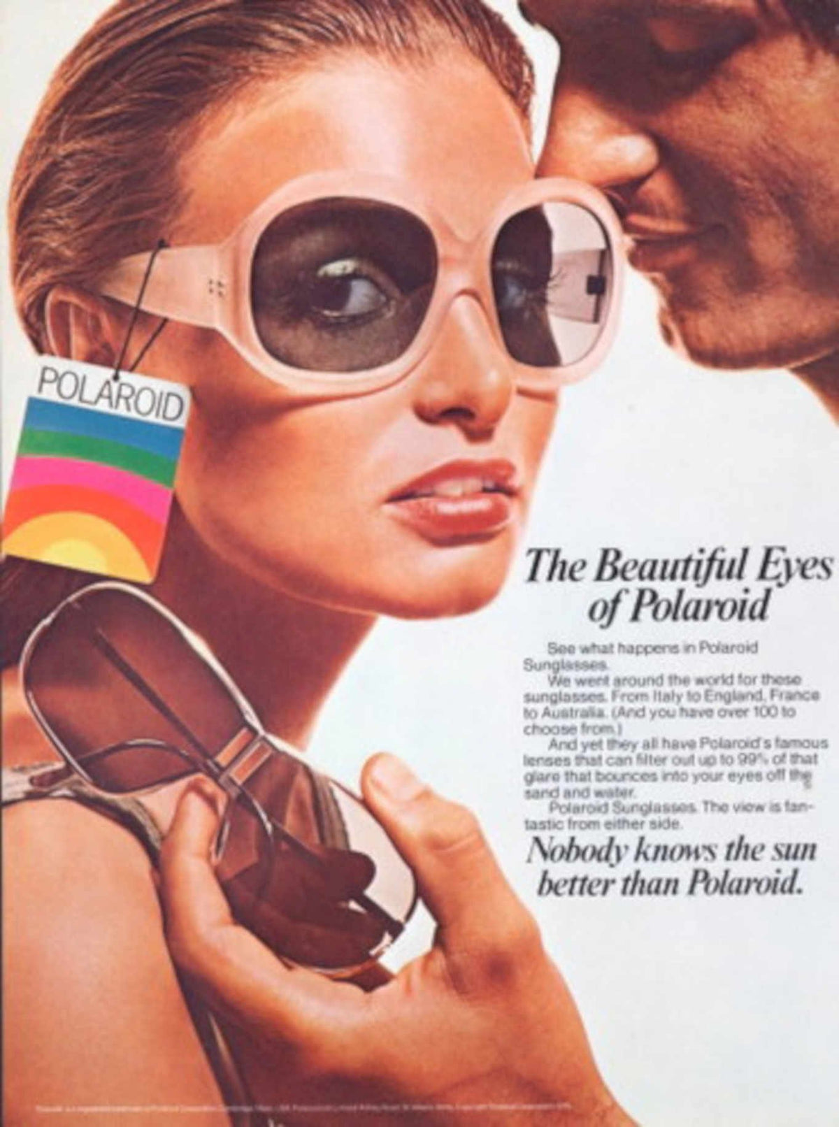 Polaroid Sunglasses Eyes 1960s Vintage Retro Advert