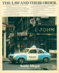 Police Allegro Street 1970s Vintage Retro Advert