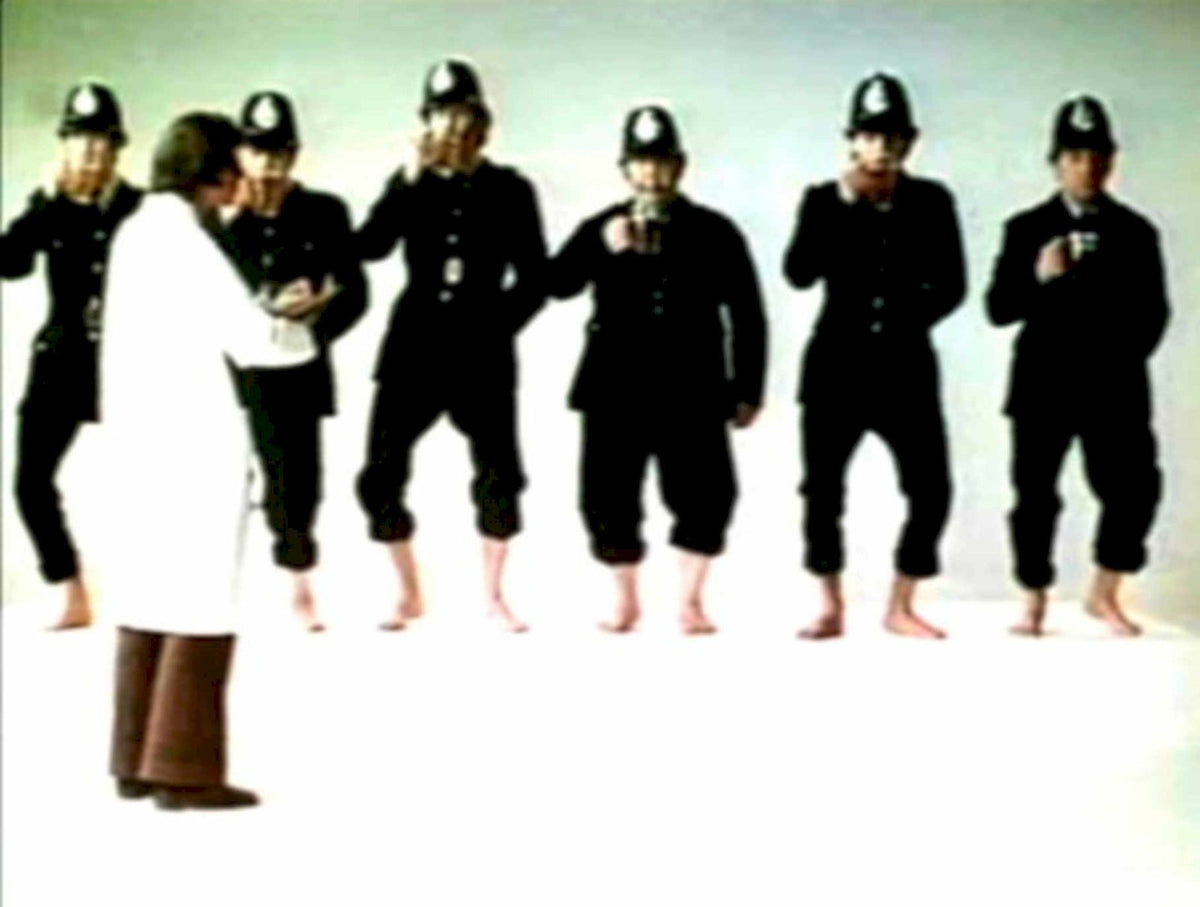 Police Experiment Officers 1970s Vintage Retro Advert