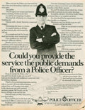Police Officer Uk 1980s Vintage Retro Advert
