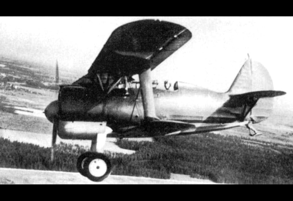 Polikarpov I15 Biplane Fighter Aircraft Soviet Union 2 A4 Photo Print