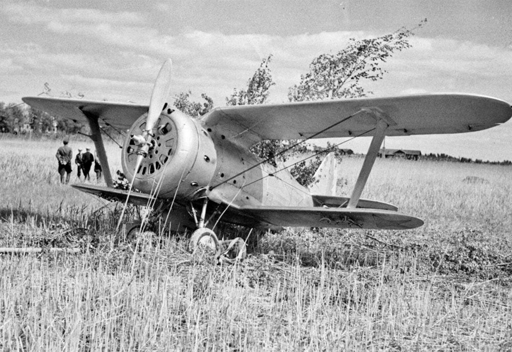 Polikarpov I153 Biplane Fighter Soviet Union A4 Photo Print