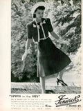 Polka Dots Garden 1940s Vintage Retro Advert Poster