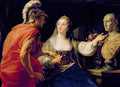 Pompeo Batoni cleopatra showing octavius the bust of julius caesar po Art A4 Photo Print