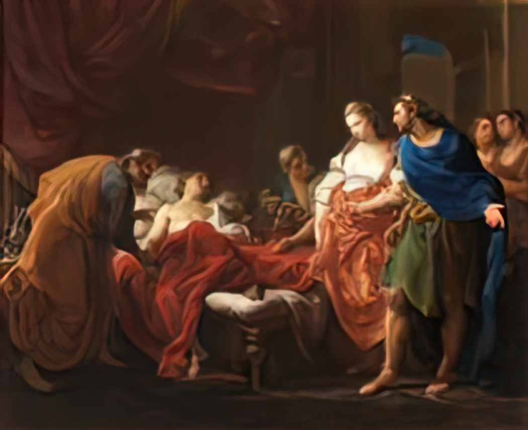 Pompeo Batoni pompeo batoni ant oco y estratonice Art A4 Photo Print