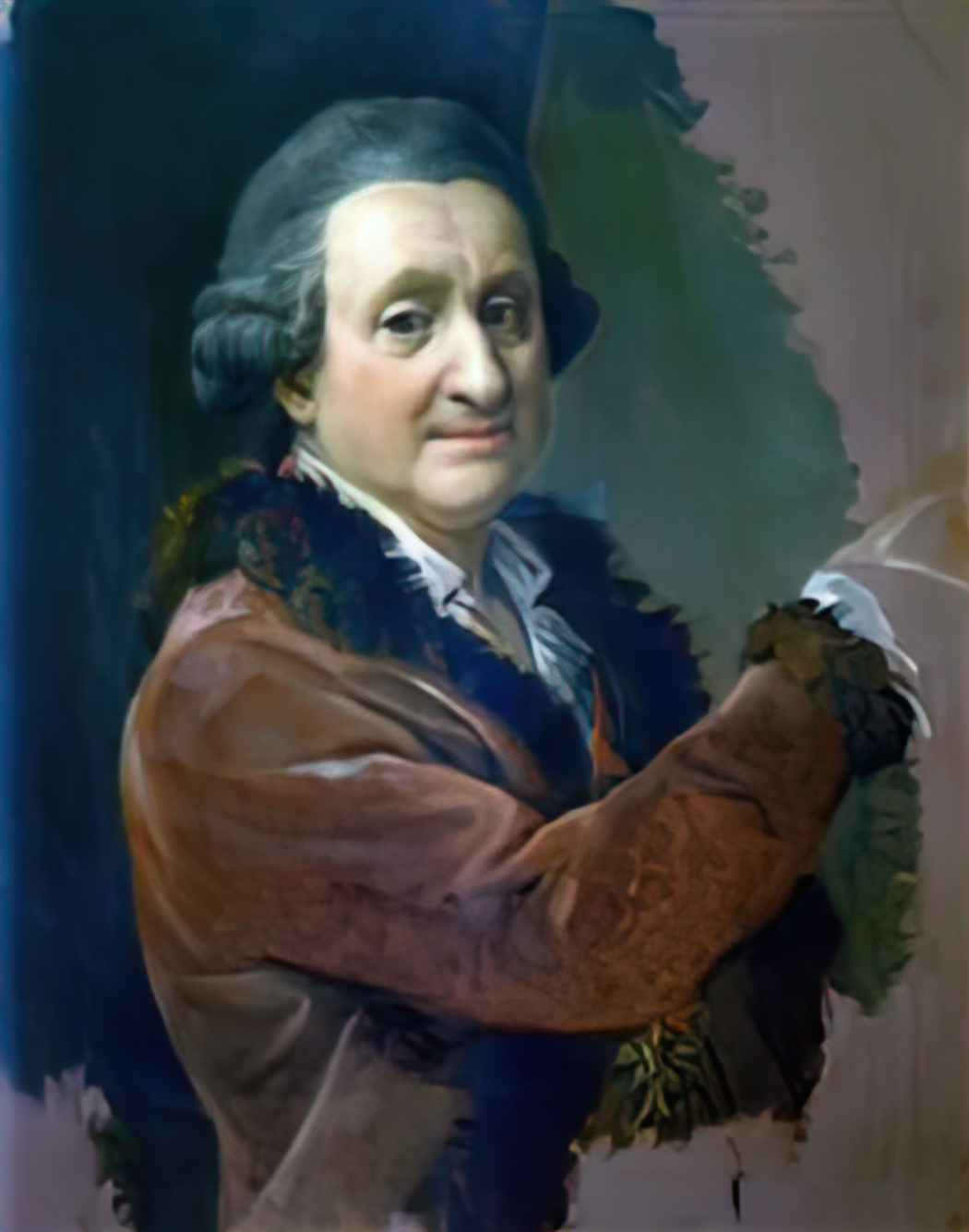 Pompeo Batoni pompeo batoni painting self portrait Art A4 Photo Print