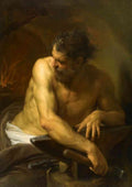 Pompeo Batoni pompeo batoni vulcan in his forge A4 Photo Print