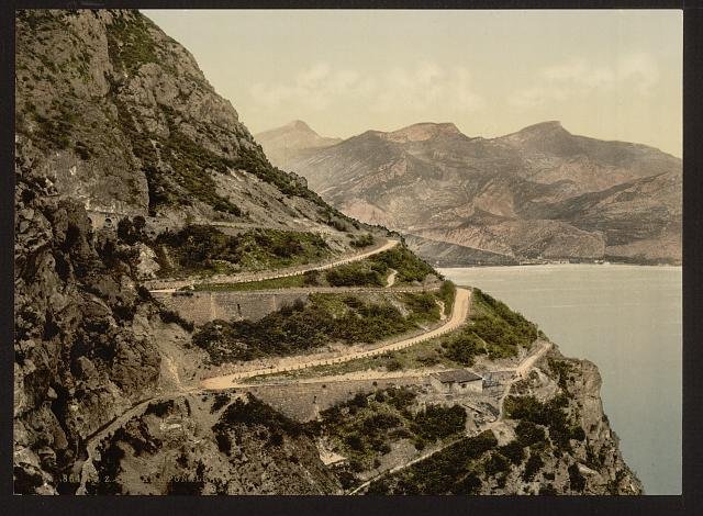 Ponale Road I Lake Garda Vintage A4 Photo Print
