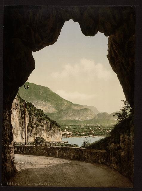 Ponale Road II Lake Garda Vintage A4 Photo Print